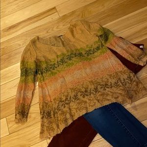 Free People sweater, soft earth tones